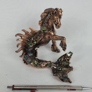 Copper-Figurine-Horse-Mermaid-Colorful